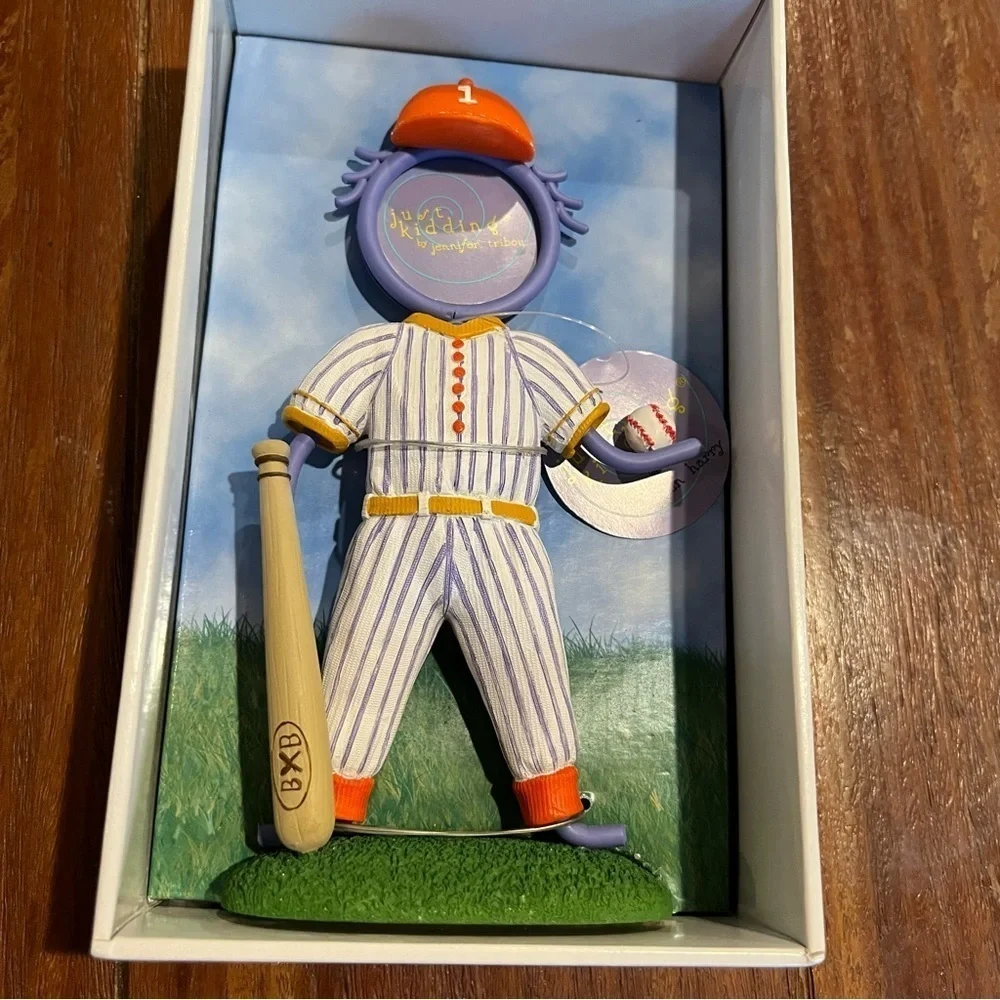 Just Kidding Photo Frame Baseball Homerun Harry by Dennis East Intl NWT 2004